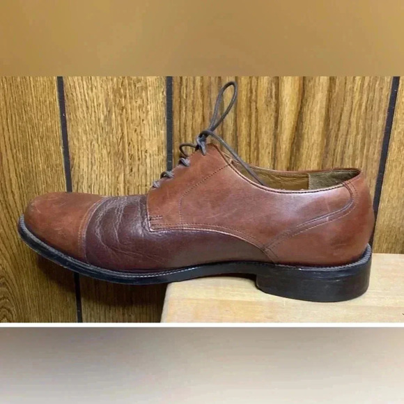 Men BOSTONIAN 2pod Comfort Brown Two Tone Cap Toe Lace Derby Leather Shoe Sz 10 main image 10